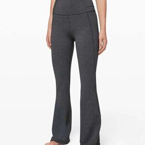 Lululemon | Groove Super-High-Rise Flared Pant Nulu Regular, Heather Black